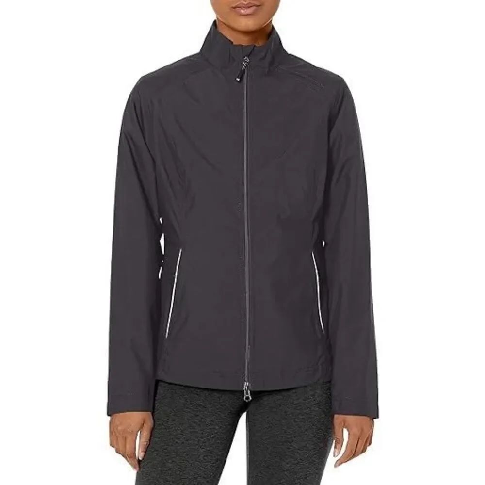 ✨Cutter & Buck Women's Cb Weathertec Beacon Full Zip Black Sz Large Jacket✨